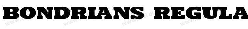Bondrians Regular字体转换